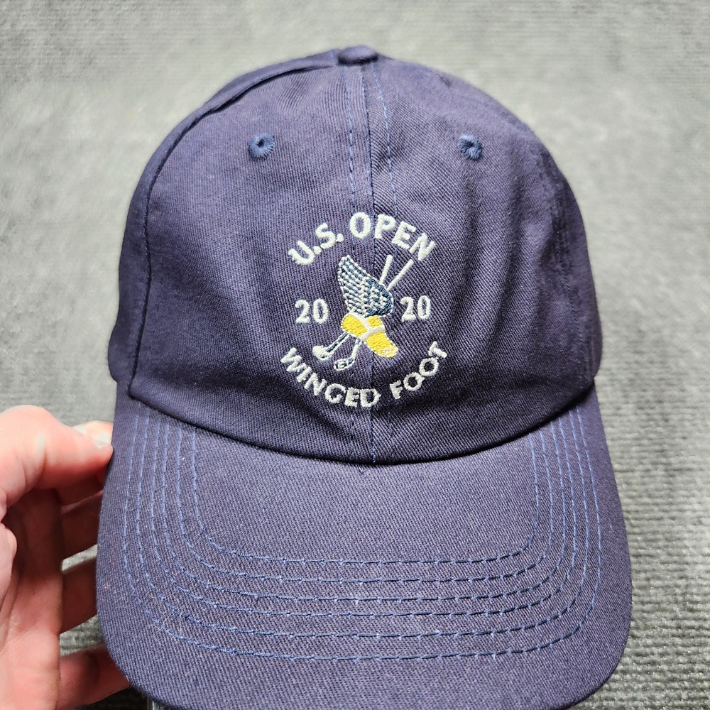 USGA 2020 US Open Winged Foot Member Hat Navy Blue Adjustable Golf Cap